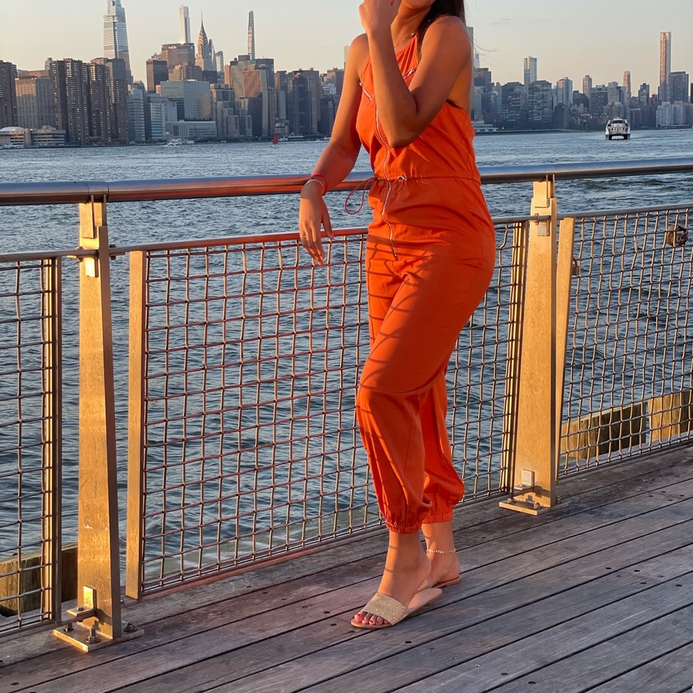 Orange Halter Top Jumpsuit **REDUCED**